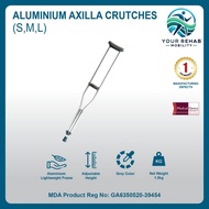 Your Rehab Mobility Aluminium Axilla Crutches