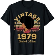 Men's cotton T-shirt Vintage 1979 Made In 1979 42nd Birthday Women 42 Years T-Shirt Fast Shipping