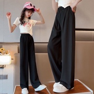HYS Kid Pants Kids Pants Girl Baby Pants Girl Summer Wide Leg Pants Childrens Girls New Straight Ant