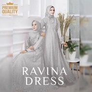 COD | 10 WARNA GAMIS BROKAT RAVINA BUSUI DRESS EXCLUSIVE GAUN SERAGAM KONDANGAN BAJU MUSLIM WANITA TERBARU 2022 PESTA BATIK KELUARGA JUMBO