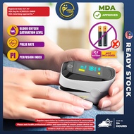 Pulse Oximeter Fingertip SpO2, Pulse Rate & PI Monitor – Digital Oxygen Meter for Adult/Kids, Portab