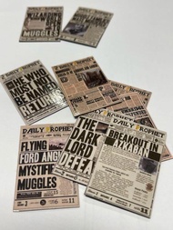 2張哈利波特魔法報紙迷你雪櫃冰箱白板橡膠磁貼 Harry Potter Daily Prophet Newspaper Fridge Refrigerator White Board Rubber Magnets [HP002]