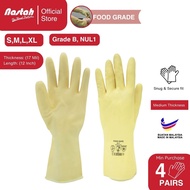 [Grade B] Nastah Food Grade Gloves Reusable Latex Unlined Gloves NUL1 Safe For Raw Meat Fish Handlin