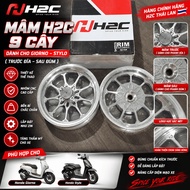 Giorno Stylo 9-Prong H2C Aluminum Rim – Motorcycle Rim Front Disc Brake Rear Brake Hub