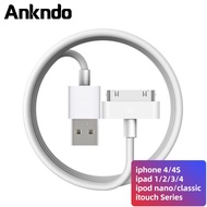 High Quality 1M/2M Fast Charging Cable For iP 4 4s 3GS iP Tablet 3 2 1 Charger Cable Data Cord