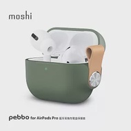 Moshi Pebbo for AirPods Pro 藍牙耳機充電盒保護套綠色