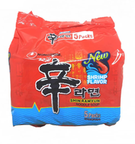 [新日期] NONGSHIM農心 鮮蝦辛拉麵 (5包裝) 即食麵 韓式拉麵 EXP: 2027/02/28  6033