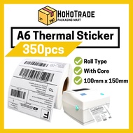 Hohotrade A6 Thermal Paper (350pcs) Thermal Sticker A6 100mm*150mm AWB Sticker Thermal Airway Bill Shipping Label