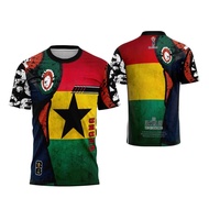Ghana Jersey | Ghana Short Sleeve Supporter Shirt Latest FIFA 2026 World Cup T-Shirt/