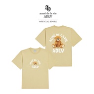 ADLV [acme de la vie] เสื้อยืด Oversize รุ่น Teddy Bear (Bear Doll) Short Sleeve T-Shirt Beige