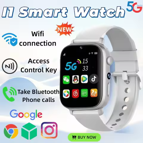 NEW I1 Rugged 5G Global Network Smartwatch Dual SIM HD Camera WiFi + NFC + GPS Android OS Watch