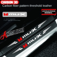 3d carbon sticker for Isuzu Mux car, anti-scratch sticker, Isuzu Mux sillpalte, Isuzu carbon 9pcs