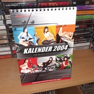 Kalender meja Motor Honda tahun 2004