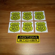 Route Jungle Route 360 sticker (1.5inch) inkjet printing sticker