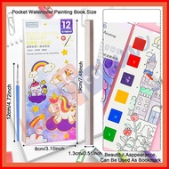 ▼ ◿ ✨ ✈ Hightune Watercolor Painting Book Coloring Book for Kids Pressure-Relief