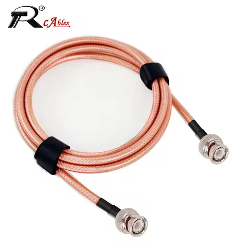 RF Coaxial RG400 Cable BNC Male Plug to BNC Male Straight 90Degree Low Loss 50-3 50 Ohm RF Coaxial C