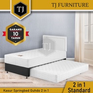 Guhdo Springbed Standard 2 in 1 / Kasur Spring Bed 2in1 Sorong Full Set Sandaran HB Prospine Original