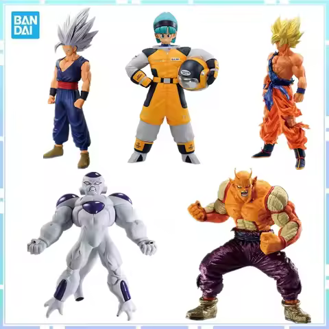Bandai Original Ichiban Kuji Anime Dragon Ball Z Son Gohan Piccolo Son Goku Frieza Bulma Action Figu