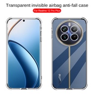 โปร่งใสกันกระแทกเคสนิ่ม TPU สำหรับ Realme 12 Pro Plus 5G ฝาหลังแบบใส Oppo Realme 12 Pro Realme 12 Pr