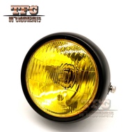 CG125 Modified Retro Headlight GN125 Retro Black Shell Round Headlight Motorcycle Accessories