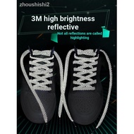 = Shoelace Rope 3M Reflective Flat Suitable for Converse High Low Cut Men Women AJ1 Air Force No. 1 