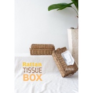 TISSUE BOX RATTAN