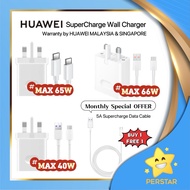 [ 100% Original ] Huawei 40W Super Charge / 65W Matebook Charger / 66W Super Fast Charge Charger UK 