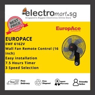 EuropAce EWF 6162V Wall Fan w Remote Control (16 inch)