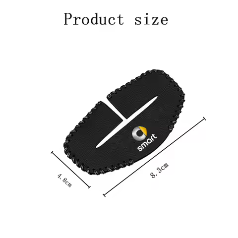 2pcs Car Seat Belt Buckle Cover Leather Protector Anti-collision Case For Smart 451 brabus Smart 453