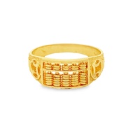 Top Cash Jewellery 916 Gold Half Abacus Ring