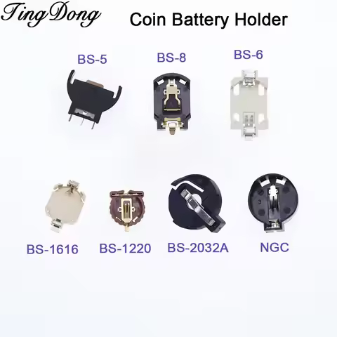 20PCS For NGC GB 3V Patch Battery Holder Series Coin Battery Holder BS-5 BS-6 BS-8 BS-1616 BS-1220 B