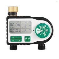 [Ready Stock] Digital Automatic Watering Timer with 2 Hose Connectors Programmed Garden Irrigation Timer Faucet Sprinkler Intelligent Irrigation Controller for Lawn Farmland Courty