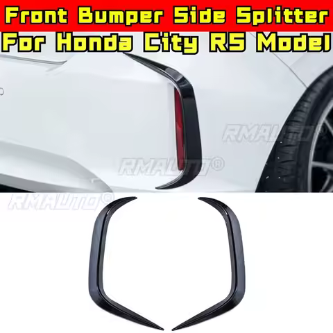 For Honda City RS Model 2020-2025 Car Accessories Front Bumper Side Splitter Wind Knife Spoiler Tuni