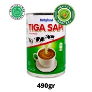 Indofood Tiga Sapi Susu Kental Manis Putih / Cokelat 490gr / Susu Tiga Sapi