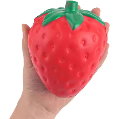 Squishy Strawberry Squishy Dumpling Slow Rising Squishy Ornaments Stress Relief Fidget Gifts Decompr