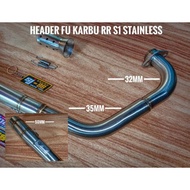 SET [TERLARIS] Header Leheran SJ88 Satria FU Karbu RR S1 S2 Stainless