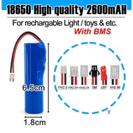 3.7V 18650 2600mAh high capacity replacement rechargeable battery