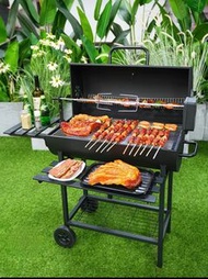 燒烤爐 BBQ#美式木炭爐子#戶外帶蓋燒烤爐