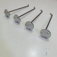 Steel Hook Wall Mounted Length 4 And 6 Inches Thickness 4 Mm.4 Cm. Keyboard.plain Type Packed In 4 P