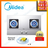 Midea Built-in Gas Hob with 5.8kW Burners - MGH-8216SS Dapur Tanam