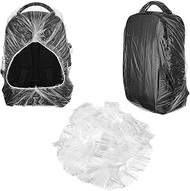 LIQWEI 10 Pcs Backpack Rain Cover, Disposable Waterproof Cap, Elastic Covers Protector, Compact Rain