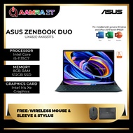 Asus ZenBook Duo 14 UX482E-AKA551TS 14'' FHD Touch Laptop Celestial Blue ( I5-1135G7, 8GB, 512GB SSD, Intel, W10, HS )