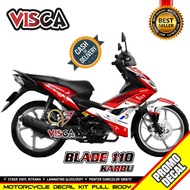 Decal Blade 110 Old Full Body Stiker Motor Blade 110 Full Body Striping Blade 110 Variasi Mandalika