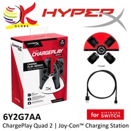 HYPER-X HYPERX CHARGEPLAY QUAD 2 JOY-CON CHARGING STATION FOR NINTENDO SWITCH , CHARGE UP TO 4 CONTR