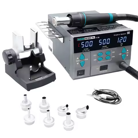 SUGON 8610DX Pro 1000W Hot Air Rework Station Microcomputer Digital Display BGA Rework Station Curve