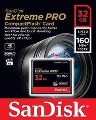 Sandisk Extreme Pro 32GB Compact Flash Memory Card UDMA 7 160MB/s SDCFXPS 032G
