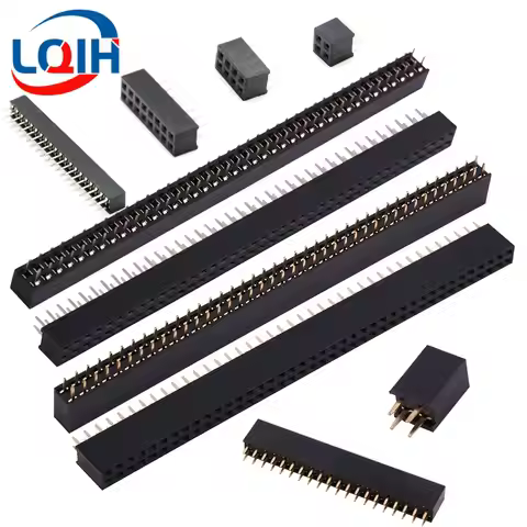 Pitch 2.0mm 2.54mm Double Row Pin Female Header Socket 2*2P/3/4/5/6/7/8/9/10/11/12/13/14/15P/16/17/1