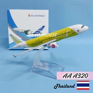 16cm Aeroplane 314 - Thai Airasia A320 Aircraft Model Thailand Air Asia