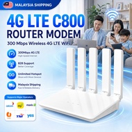 【Malaysia shipping】4G LTE C800 Modem 300 Mbps Wireless 4G LTE Wifi B28 Mod C800 Router Modem Unlimit