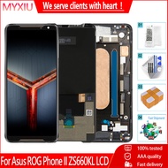 6.59" For Asus ROG 2 Phone II ZS660KL LCD Display Touch Screen With Fingerprint Digitizer Assembly F